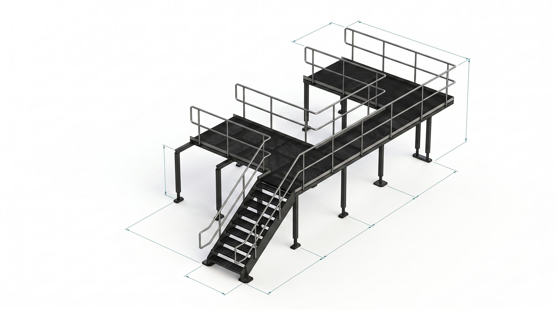 Industrial Walkway 01 render