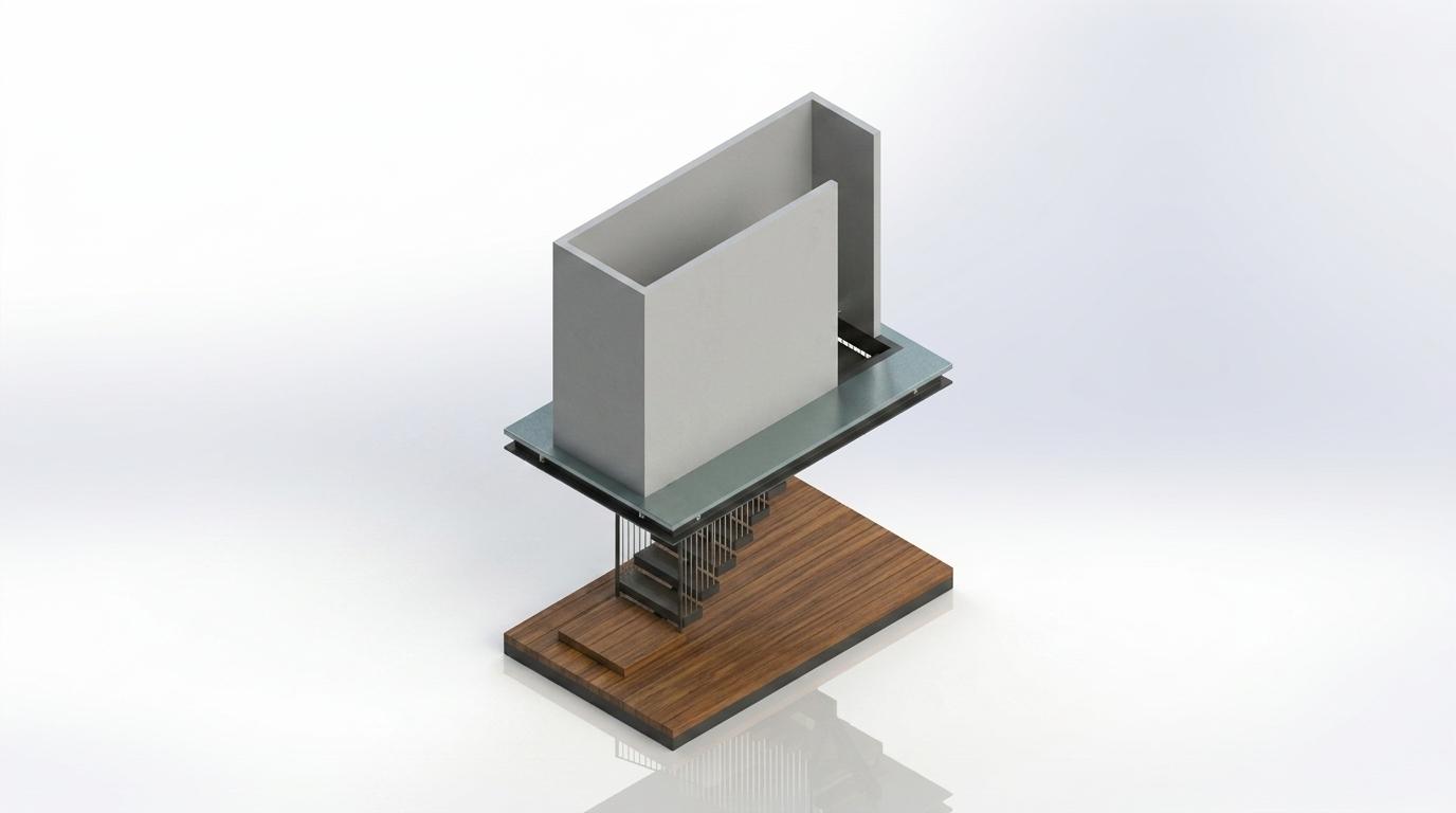Architectural Feature Staircase render