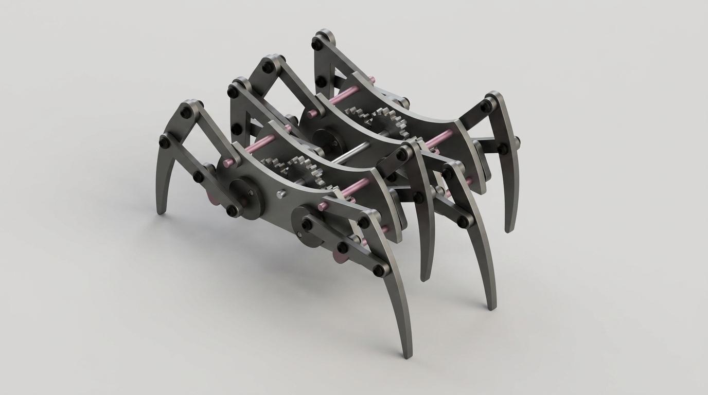 Articulated Spider Robot render