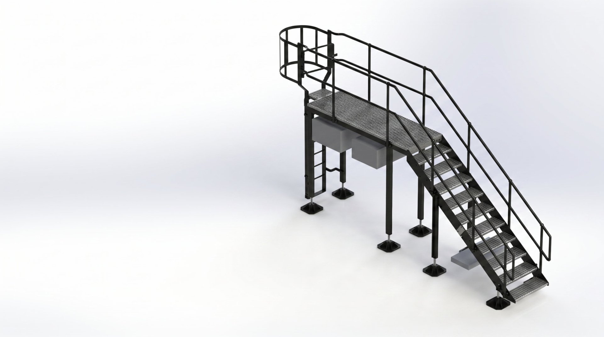 Stair Access Walkway Platform