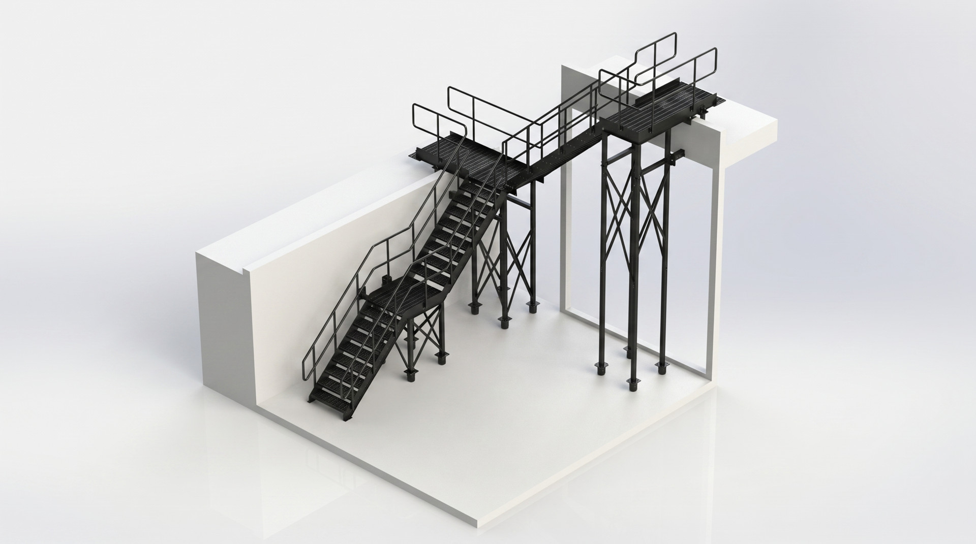 Raised Stair Access Platform
