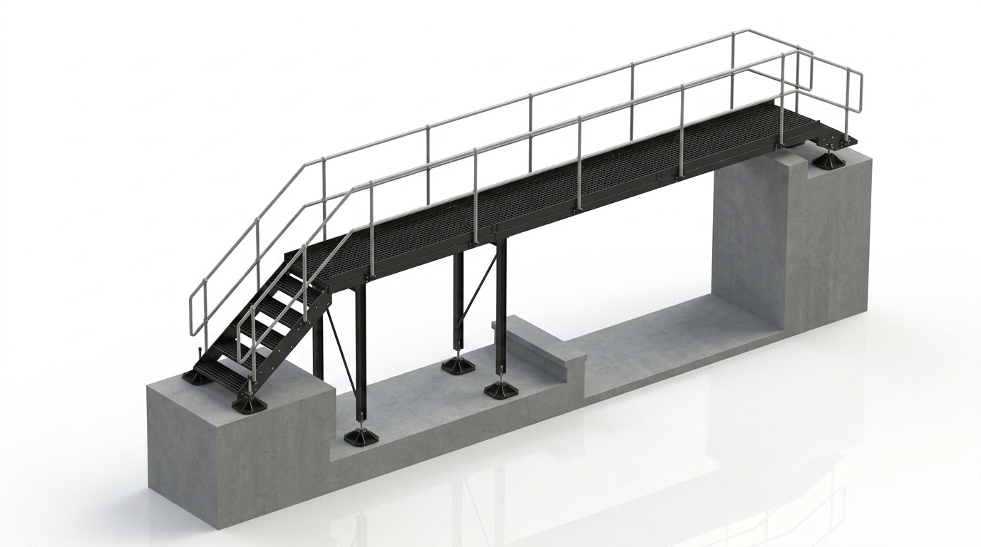 Raised Walkway with Stair Access