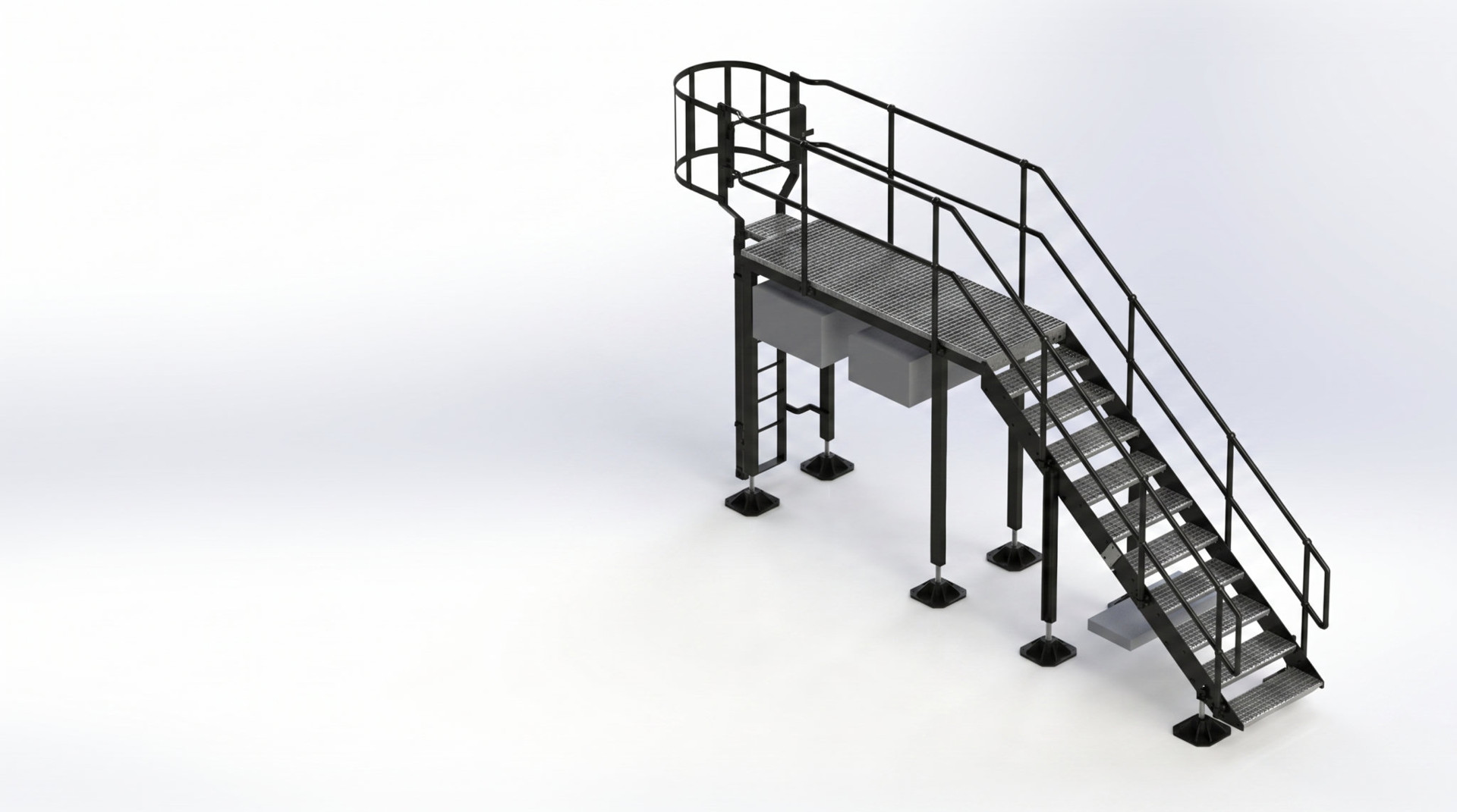 Stair Access Walkway Platform